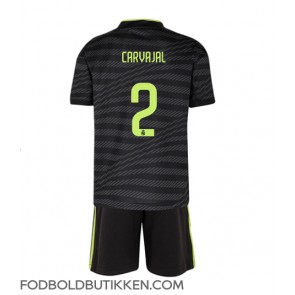 Real Madrid Daniel Carvajal #2 Tredjetrøje Børn 2022-23 Kortærmet (+ Korte bukser)
